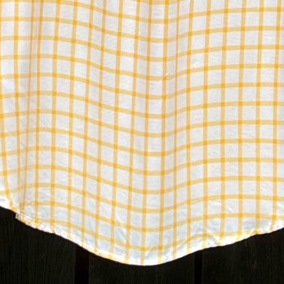 Banana Republic yellow plaid button down shirt size small - Picture 17 of 17